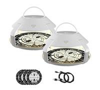 2 trappole per pulci per casa, trappola per pulci, lampadina incorporata, trappola per pulci con interruttore e 4 dischi adesivi, vincitore del test per pidocchi delle pulci, trappole per le pulci per