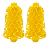 2 trappole per vespe con tavole adesive, trappola per api a forma di campana, per appendere all'aperto, trappola riutilizzabile per falegname, aiuta a proteggere la casa dai fanghi, 26 x 13,5 cm
