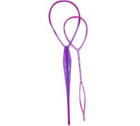 2 treccine per capelli, per donne e ragazze, per acconciature e acconciature, colore viola