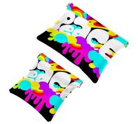 2 trousse da viaggio con conchiglie e conchiglie a forma di conchiglia e vita marina, a chiusura automatica, portatile, senza cerniera, mini trousse da viaggio per cuffie, monete, rossetti, cosmetici,