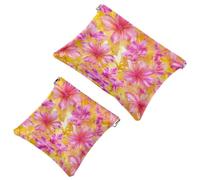 2 trousse per cosmetici, con 56 tasche, motivo arcobaleno, impermeabile, portatile, senza cerniera, Multicolore 08, A：7.1x5.8in/18x14.8cm，B:4.7x4.5in/12x11.5cm