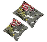 2 trousse per cosmetici, con ali colorate e farfalle, con chiusura automatica, portatile, senza cerniera, mini trousse da viaggio per monete, rossetti, cosmetici, auricolari, gioielli, organizer,