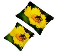 2 trousse tascabili con bandiera del tennis australiano, borsa per cosmetici, con chiusura automatica, senza cerniera, mini borsa da viaggio per monete, rossetti, cosmetici, auricolari, gioielli,