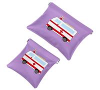 2 trousse tascabili con bandiera del tennis australiano, borsa per cosmetici, con chiusura automatica, senza cerniera, mini borsa da viaggio per monete, rossetti, cosmetici, auricolari, gioielli,