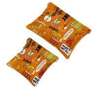 2 trousse tascabili con bandiera inglese e scritta "Keep Calm and Love", a chiusura automatica, portatile, senza cerniera, mini borsa da viaggio per monete, rossetti, cosmetici, auricolari, gioielli,