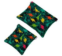 2 trousse tascabili con bandiera inglese e scritta "Keep Calm and Love", a chiusura automatica, portatile, senza cerniera, mini borsa da viaggio per monete, rossetti, cosmetici, auricolari, gioielli,