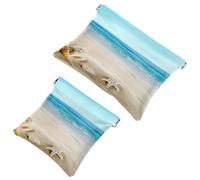 2 trousse tascabili con il leone di Giuda, a chiusura automatica, portatile, senza cerniera, mini borsa da viaggio per cuffie, monete, rossetti, cosmetici, auricolari, gioielli, organizer, Multicolore