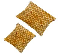 2 trousse tascabili con il leone di Giuda, a chiusura automatica, portatile, senza cerniera, mini borsa da viaggio per cuffie, monete, rossetti, cosmetici, auricolari, gioielli, organizer, Multicolore