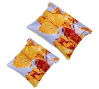 2 trousse tascabili con simpatico cucciolo di husky siberiano che gioca nel parco, con chiusura automatica, mini trousse da viaggio per monete, rossetti, auricolari, gioielli, organizer, Multicolore