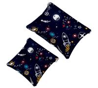 2 trousse tascabili con teschio di zucchero messicano del giorno dei morti, borsa per cosmetici a chiusura automatica, portatile, senza cerniera, mini borsa da viaggio per monete, rossetti,