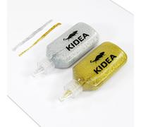 2 tubetti da 40 g di colla glitter colore oro e argento idea hobby creativa