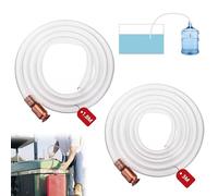 2 tubi autoadescanti per benzina: 1,8 m/3 m, in PVC, antistatico, senza pieghe, per trasferimento di gas/benzina/diesel, carburante/acqua