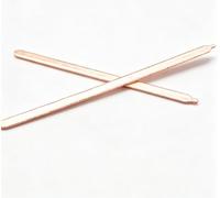 2 tubi di calore piatti in rame, T2 mm x larghezza 8,5 mm x lunghezza 90 mm, rame, per raffreddamento elettronico e dissipazione del calore, finitura lucida