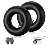 2 Tubi di Ricambio per Ruota di Carriola 3.00-4/260 × 85 mm Valvola a Gomito TR87, Camera d'Aria Multiuso, Per Carrelli a Mano, camera d'aria per carrello porta sacchi con valvola ad angolo