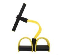 2 tubi di tensione corda pedale fascia resistenza elastica esercizio sit up trazione con maniglia, fitness trimmer shaper for gambe Per Fitness(Yellow)