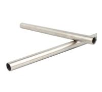 2 tubi in titanio TA2, lavorabilità leggera, grande attività chimica for uso automobilistico, agroalimentare, medicina, spessore parete 1 mm, lunghezza 500 mm(OD 10mm)