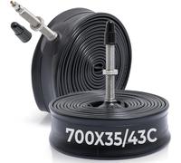 2 tubi per bici da 700 x 35 C/38 C/40 C/43 C per pneumatici da 700 x 35 C a 700 x 43 C, 700 C/28 pollici, tubo in gomma butilica di alta qualità per mountain bike, cruiser, bici da città e da strada