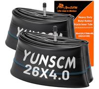 2 tubi per pneumatici da 66 cm, 26 x 4,0 TR4A-40L, valvola Scharder da 66 cm, compatibili con pneumatici grassi per biciclette da 26 x 4, 26 x 4 1/4, 26 x 4,50