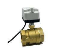 2" Two Way Motorized Ball Valve With Manual Switch 220V 12V 24V Brass Electric Ball Valve 3-Wire 2 Point Control(24VDC)