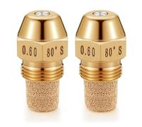 2 ugelli a spruzzo con cavità a 65 gradi, in ottone, bruciatori di olio, ricambio per prestazioni efficienti, ugelli spray multiuso
