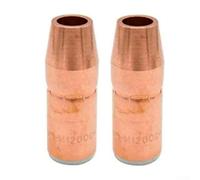 2 ugelli di protezione per saldatura N-M1200C, punta di contatto per saldatura MIG MAG torcia conica ugello a tazza ugelli gas, sostituisce N-M1200C 1/2 pollici per MDX per Miller MDX-250
