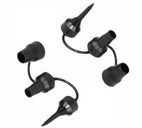 2 ugelli di ricambio neri per pompa ad aria, ugelli di gonfiaggio inclusi ugelli a bocca larga a bocca stretta a punta per palloncini, palloni sportivi, giocattoli gonfiabili