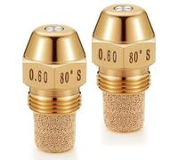 2 ugelli in ottone per bruciatori per combustibili a olio 65 gradi incavi spray ugello di ricambio per olio spray spray multiuso a 65 gradi