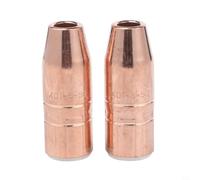 2 Ugello per saldatura MIG 401-6-50 in rame con foro da 1/2", resistente all'usura e agli spruzzi, adatto per bruciatori di saldatura raffreddati ad aria, compatibile con Tregaskiss