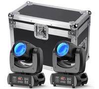 2 unità 100W LED RGBW Teste Mobili luci dj Proiettori Discoteca con Flycase Flight Case per feste di nozze, gruppi di chiesa, spettacoli, bar