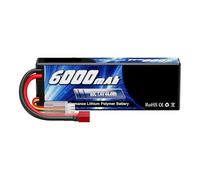 2 unità di batteria LiPo 2S1P 7,4 V 6000 mAh 80 C con porta di connessione XT60, parti RC, custodia rigida Lipo 2S for aeroplani, RC FPV, droni, auto, veicoli, camion, carri armati, barche(1Unit T)