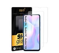 2 Unità Proteggi Schermo Vetro Temperato Compatibile con Xiaomi Redmi 9A/ 9C/10A, Ultra Resistent Senza Barocche, 9H, Antigraffio.