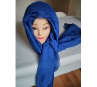 2 Unità Saldi Unisex Viscosa Blu Reale Sciarpa L 180cm W 65cm Regalo Compleanno