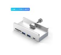 (2 USB 1 TIPO C SD TF) HUB USB 3.0 tipo clip 6-IN-1 con alimentatore Adattatore splitter USB 3.0 Multi