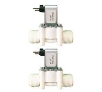 2 valvole dell'acqua 12 V DC elettrovalvola a solenoide NC, G3/4 pollici, parallelo, doppia filettatura, ingresso acqua del rubinetto, valvola solenoide ingresso acqua, interruttore di flusso, attacco
