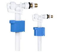 2 valvole di riempimento per cassetta di risciacquo, G3/8" e G1/2" in ottone connettore cassetta di ricambio, valvola di riempimento universale per WC, parti di ricambio per valvola a galleggiante