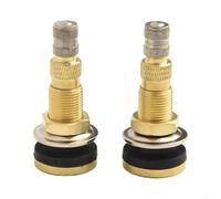 2 valvole per pneumatici senza camera d'aria TR618A, in rame, per foro del cerchione da 16 mm, altezza 53 mm, per trattori e veicoli agricoli, antiruggine e resistenti al calore, oro