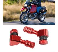 2 Valvole Pneumatici per moto in Alluminio CNC - Stelo Metallo Angolato per Gonfiaggio per facile - per ricambi Universali Ruote - Colore a per scelta(Blue)