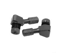 2 Valvole Pneumatici per moto in Alluminio CNC - Stelo Metallo Angolato per Gonfiaggio per facile - per ricambi Universali Ruote - Colore a per scelta(Titanium)