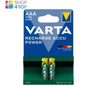 2 VARTA Ricarica Accu Alimentazione AAA batteries LR03 1000mAh Nimh 2BL 1.2V