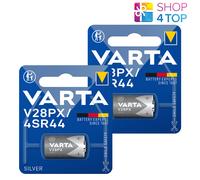 2 VARTA V28Px 4Sr44 Ossido D'Argento Batterie 6.2V 145Mah Argento Cylindr 1Bl