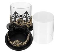 2 vasetti portacandele retrò contenitori portacandele trasparenti per