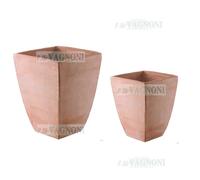 2 Vaso vasi pilone svasato in terracotta cm 48 e 60 toscana arredo giardino