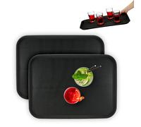 2 Vassoi Antiscivolo Bar Gastro Bicchieri Ristorante Portata Cucina 56 x 41 cm