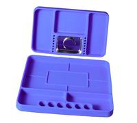 2 vassoi per attrezzi in silicone flessibili multifunzionali per dadi bulloni garage officina organizzatore