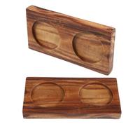 2 vassoi porta- : vassoio per macina sale e in legno da 5,8 cm, retro,