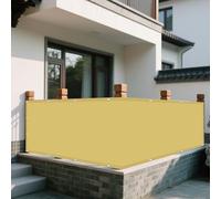 2 vele parasole rettangolari impermeabili, protezione UV al 98%, con occhielli e corde, per campeggio, colore crema, per serre e uso esterno