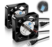2 Ventilatori Raffreddamento USB 40x40x10mm 5V DC USB Ventilador de Refrigeración Cuscinetto a Olio 5000 RPM 19,5 dB 4,22 CFM per PC 3D-Printer Router TV Box Router Xbox PS4 Proiettore