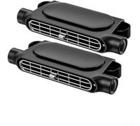 2 ventole per seggiolino auto con flusso d'aria regolabile multi velocità che supporta un'efficace circolazione dell'aria e aiuta a eliminare fumo e umidità all'interno dei veicoli (nero)