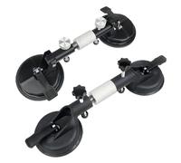2 ventose resistenti in alluminio con piastra a vuoto, ganci porta-vetro for sollevare grandi vetri/piastrelle/vetri in movimento/estrattori di ammaccature Per spostare oggetti pesanti(450MM)