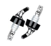 2 versatori per bottiglie per liquori - Controllo del cappuccio 30 ml Dispensatore di vino | Tappo in silicone in acciaio inossidabile per cocktail di whisky | Strumento di riempimento